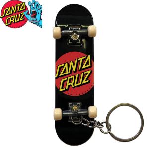 オススメ サンタクルズ 指スケ キーホルダー  TECH DECK テックデッキ 指スケ CLASSIC DOT FINGER BOARD KEY CHAIN ブラック SANTA CRUZ NO23