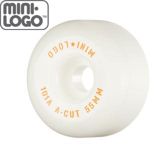 MINI LOGO スケボー スケートボード ウィール A-CUT 2 ホワイト 101A 52mm/53mm/55mm/56mm NO89