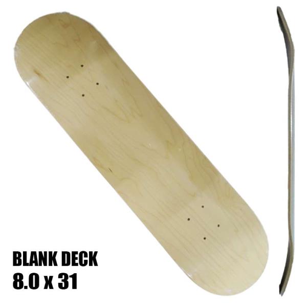 CANADIAN MAPLE BLANK 8.0 x 31 DECK NATURAL SK8  スケ...