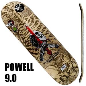 オープニングセールPOWELL PERALTA/パウエルペラルタ スケートボード デッキ SKULL&SWORD NATURAL 9.05x32.095 スケボー
