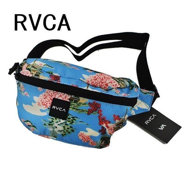 値下げしました！RVCA/ルカ ルーカ RVCA WAIST PACK 2 BLUE  鞄 ウエスト...