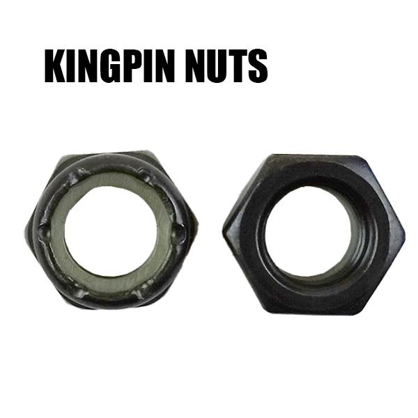 SW KINGPIN NUTS/キングピンナット ブラック 2個1セット スケートボード用パーツ ス...