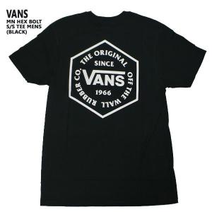 VANS/バンズ HEX BOLT S/S TEE BLACK 半袖TEE  MENS メンズ 男性用 ロゴ　クリックポスト対応｜サーフィンワールド SKATE DEPOT