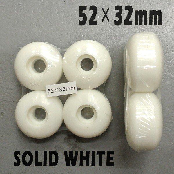 閉店セール！YOCAHER BLANC WHEEL 52×32mm SOLID WHITE スケート...