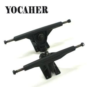 閉店セール！YOCAHER 7.0 SOLID BLACK TRUCK/トラック スケボーSK8 SKATEBOARD スケートボードトラック [返品、交換不可]｜skatedepot