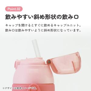水筒 キッズ ストロー ステンレス ボトル ワ...の詳細画像3
