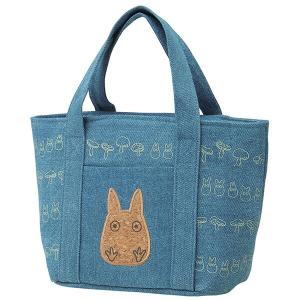 スタジオジブリ となりのトトロ コルクポケット付きデニムランチバッグ