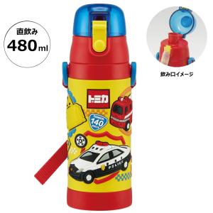 スケーター 立体プリント 水筒 キッズ ワンタッ...の商品画像