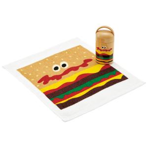 スケーター ハンバーガー柄 ケース付おしぼりセット  OA5｜スケーター Yahoo!ショッピング店