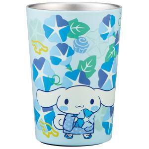 スケーター ステンレスタンブラー キャラクター コンビニ タンブラー ステンレス 400ml 保温 skater STCV2 シナモロール シナモン サンリオ 和柄 和風 朝顔 和