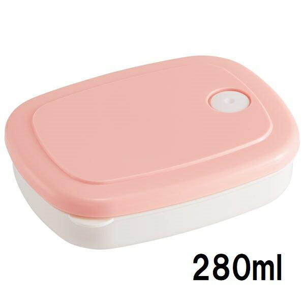 スケーター パウダーパステルピンク ご飯冷凍作りおきシール保存容器Ｍ 280ml  SLG2
