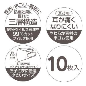 スケーター 99% カット マスク 立体 子供...の詳細画像2