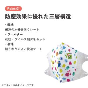 スケーター 99% カット マスク 立体 子供...の詳細画像4