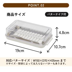スケーター バターケース カット ステンレス ...の詳細画像2