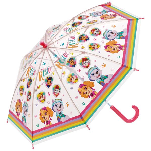 子供用 ビニール 傘 40cm パウパトロール 長傘 雨具 雨の日 外出 UBV2 スケーター