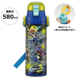スケーター 水筒 580ml 超軽量ダイレクトボトル スプラトゥーン3