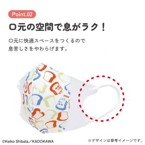 スケーター マスク 不織布 立体 7枚入り キ...の詳細画像3