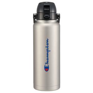 Champion(チャンピオン) ハンドル付ワンプッシュダイレクトボトル 1200ml ハンドル付き 直飲み 水筒 　スケーター　シルバー STD12H｜スケーター Yahoo!ショッピング店