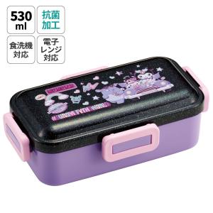 弁当箱 大人 一段 仕切り 食洗機 レンジ 対応 抗菌 日本製 容量 530ml スケーター skater PFLB6AG ロック クロミ クロミちゃん 女の子 女子