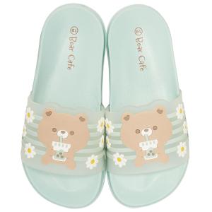 スケーター キッズ シャワー サンダル 19cm 19 子供 こども かわいい 夏 海 ビーチ skater SDSH19 Bear Cafe クマ くま 女の子 女子
