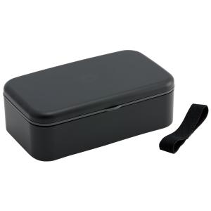 箸付き 弁当箱 1000ml 1段 ランチボックス お弁当 18cm 大人 メンズ バイオマス スケーター skater PLB10HB アッシュカラー アッシュブラック 黒