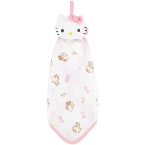 マスコット付き ハンドタオル タオル ガーゼ ループ ループ付き キャラクター skater スケーター BMT1 キティ ハローキティ キティちゃん 女の子