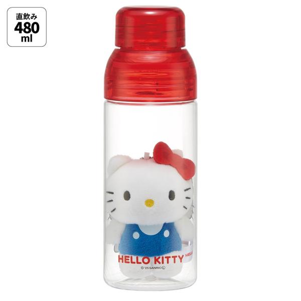 スケーター マスコット 入り ドリンク ボトル 水筒 480ml プラスチック 大人 直飲み 軽量 ...