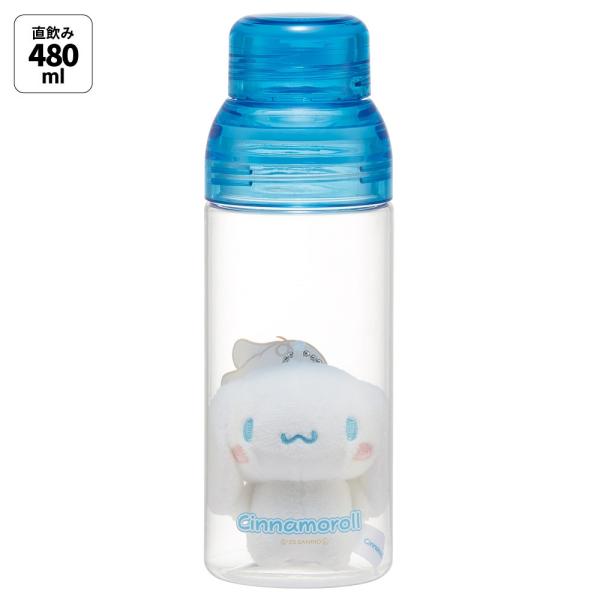 スケーター マスコット 入り ドリンク ボトル 水筒 480ml プラスチック 大人 直飲み 軽量 ...