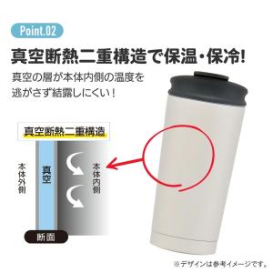 スケーター サーモ タンブラー 水筒 450m...の詳細画像2