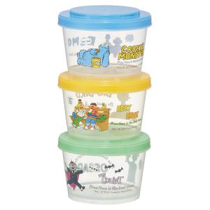 スケーター 保存容器 ジョイント式 薄肉保存容器 3個セット お弁当箱 おしゃれ 電子レンジ対応 skater SIJ3 セサミストリート セサミ 男の子 女の子 女子