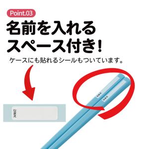 スケーター お箸セット 食洗機対応 箸入れ カ...の詳細画像3