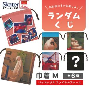 全6柄のうちから1柄が届く スケーター ブラインド巾着袋 M 巾着 KBB21