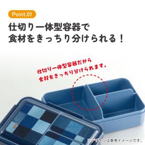 スケーター 弁当箱 1段 パッキン一体型 容量...の詳細画像2