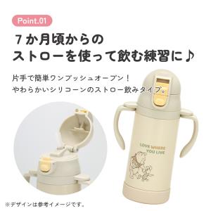 スケーター 保冷 ステンレス ストローマグ 3...の詳細画像3