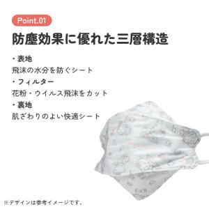 スケーター マスク 99% カット 不織布 大...の詳細画像3