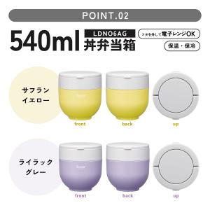 スケーター 保温弁当箱 540ml 小さめ 女...の詳細画像2