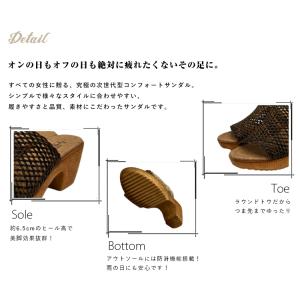 サンダル レディース つっかけ ミュール サン...の詳細画像2