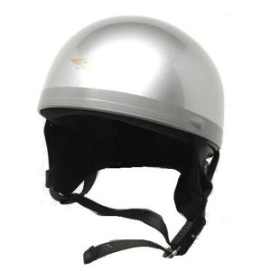 ハーフヘルメット 半キャップ シルバー ビンテージタイプの渋いやつ