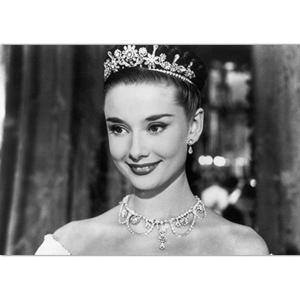 額付 アートポスター アートフレーム オードリーヘップバーン モノクロ