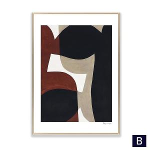 額付 アートポスター アートフレーム おしゃれ 絵画 抽象画シリーズ デザインNO-B A4 A3 A2【追加注文なしで、直ぐ飾れる額付】