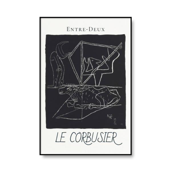 額付 アートポスター アートフレーム おしゃれ 絵画 壁 ルコルビュジエ 抽象画 デザインNO-N【...