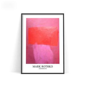 マーク・ロスコ アートポスター-WHITE CENTER (YELLOW, PINK AND