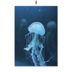 額付 アートポスター アートフレーム おしゃれ 絵画 海シリーズ クラゲ