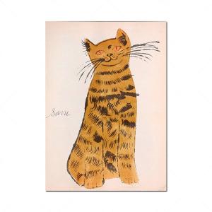 アンディ・ウォーホル cat 額付き 額付 アートポスター アートフレーム おしゃれ 絵画 壁 アンディ