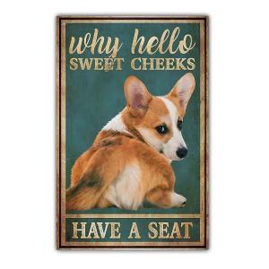 アート コーギー 切り絵 貼り絵 ピンキーパイロット アートプリント