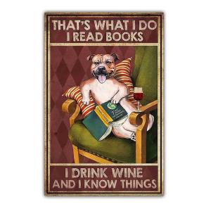 ポスター おしゃれ 額付 アートポスター ヴィンテージ風イラスト犬