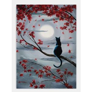 額付 アートポスター アートフレーム おしゃれ 絵画 猫 ネコ イラスト