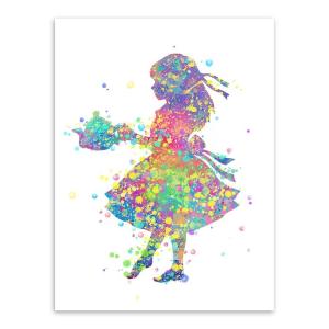 額付 アートポスター アートフレーム 不思議の国のアリスデザインNO-16