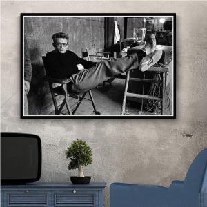 額付 アートポスター アートフレーム ジェームス・ディーンモノクロ