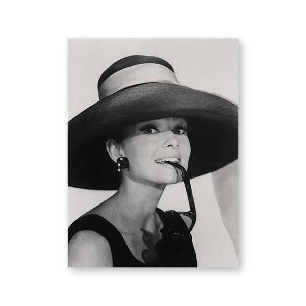 おしゃれ 額付 アートポスター絵画 壁 オードリーヘップバーン デザインNO-A【追加注文なしで、直...